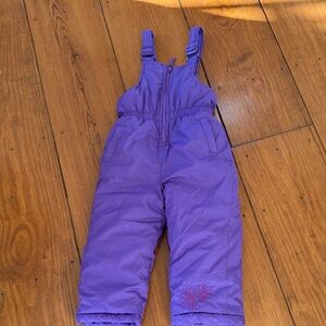 Vibrant Purple Kids Overalls